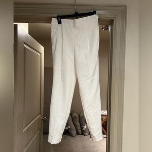 Small Ann Taylor Off White Pants with elastic waist NWT